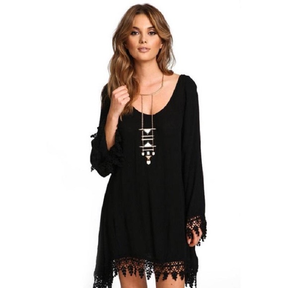 𝗡𝗘𝗪 Black Shift Dress - Picture 2 of 4